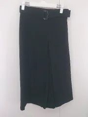 ◇ ◎ ZARA BASIC ザラベーシック タック ワイド パンツ サイズEUR XS USA XS MEX 24 ブラック レディース E  【1305120004365】