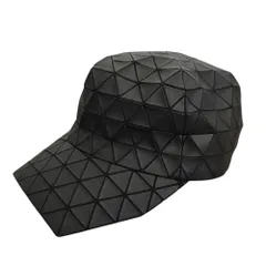 オムプリッセイッセイミヤケ キャップ プリーツキャップ 帽子 中古・古着通販】HOMME PLISSE ISSEY MIYAKE (オムプリッセ