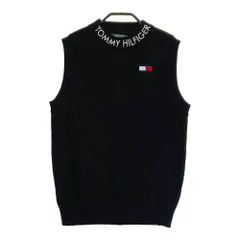 サイズ：L TOMMY HILFIGER GOLF トミー ヒルフィガーゴルフ  ニットベスト  ブラック系 [240101410738] ゴルフウェア レディース ストスト