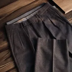 【送料無料】"Calvin Klein" Tapered pants 関連イメージワード：カルバンクライン グレー テーパードパンツ Khoki  ドレススタイルのサムネイル