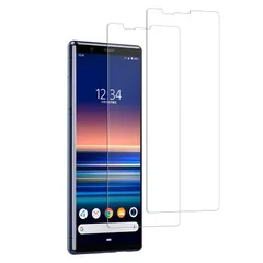 【2枚セット】KPNS 日本素材製 強化ガラス XPERIA 1 SOV40 SO-03L 用 ガラスフィルム 強化ガラス カバー 保護フィルム 0