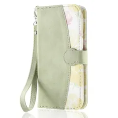 エクスペリア10VI 手帳型ケース 薄型 カード入れ ストラップ 鏡付き Xperia 10 VI スマホケース 手帳型 女性可愛い スエード調 シンプル マグネット付き ACkaban Xperia10VI ケース 手帳型 ミラー付 かわいい チューリッ 1