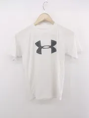 ◇ UNDER ARMOUR アンダーアーマー キッズ 子供服 ロゴ 半袖 Tシャツ カットソー サイズYMD ホワイト ブラック メンズ P  【1302240003360】