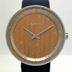 m*I様 1501 ヴェアホイ　VEJRHOJ　クォーツ　木目　2針　革ベルト 1501 ヴェアホイVEJRHOJクォーツ木目2針革ベルト