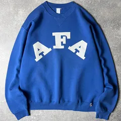 80s RUSSELL AFA プリント スウェット トレーナー / 80年代 ビンテージ ラッセル アカデミー ミリタリー エアフォース アカデミー