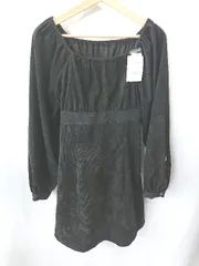 ◇ ◎ OLIVE des OLIVE オリーブ デ オリーブ 長袖 ミニ丈 ワンピース サイズF ブラック系 レディース E  【1406050053659】