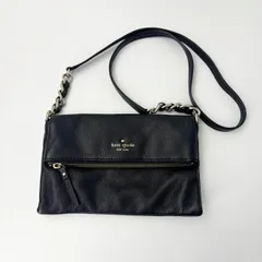 ケイトスペード サコッシュ ポシェット ショルダー レザー ブラック 1356
