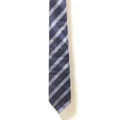 (^w^)b ジバンシー GIVENCHY ストライプ レジメンタル ネイビー系 グレー系 シルク100% イタリア製 ネクタイ メンズ レディース ユニセックス 総柄 オシャレ かっこいい かわいい 70s80s90s ビンテージ レトロ 昭和