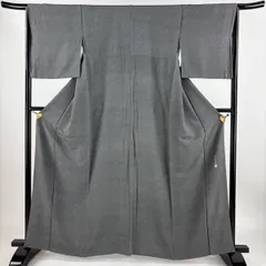 着物屋こころ■伝統工芸士　寺山存男　江戸小紋　毛万筋　ベージュ×グレー　逸品　未使用　cc521