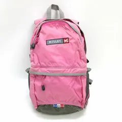 s■ミレー/MILLET ナイロン リュックサック/デイパック BAG■ピンク/KIDS子供用/99【中古】