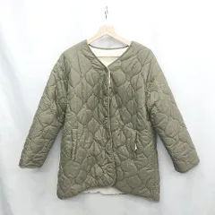 ◇ ⊇ apres jour mignon リバーシブル キルティング 長袖 ブルゾン サイズF カーキ ホワイト レディース E  【1503060002001】のサムネイル