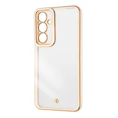 Galaxy A55 5G TPUソフトケース 精密設計 メタリック LUSTANT/ホワイト/ゴールドのサムネイル