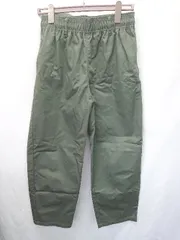 ◇ Θ WEGO ウィゴー ウエストゴム ワイド パンツ サイズＭ カーキ メンズ E  【1506110000293】