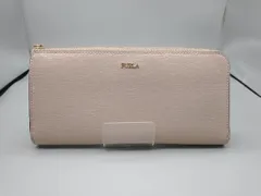 FURLA BABYLON ジップアウターウォレット 財布　長財布レディース　グレー・ピンク