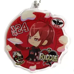 【中古】キーホルダー リドル・ローズハート 「ディズニー ツイステッドワンダーランド プレミアムバースデー2023 POP UP SHOP in アニメイト デフォルメアクリルチャームコレクション(ユニオンバースデー ver.)」