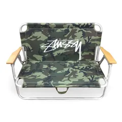 ステューシー×コールマン コラボ ストック ロゴ カモフラ迷彩 折り畳み