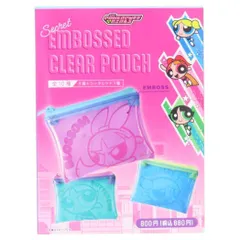 【メール便】パワーパフガールズ ミニポーチ シークレットエンボスクリアポーチ 全10種の内どれか1つ ティーズファクトリー コレクション雑貨 キャラクター グッズ 