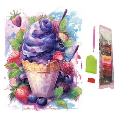 SENTO JONA ダイヤモンドアート アートパネル 四角いビーズ キット ビーズアート 手芸 ダイヤモンドペインティング スクエア 30x40cm (4) [4]