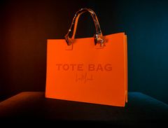 トートバッグLA MINAH TOTE BAG（ラ　ミーナ　トートバッグ）　Lサイズ オレンジ