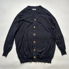 マディソンブルー 美品 リブニット　カーディガン　水牛ボタン　大きめボタン⭐︎ マディソンブルー 美品 リブニット カーディガン 水牛ボタン