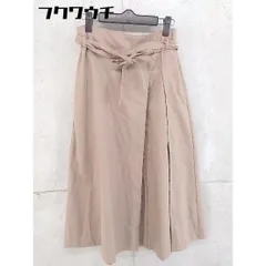 ◇ ◎ BEAMS HEART ビームスハート ウエストリボン付 バックジップ ロング スカート サイズS ブラウン レディース 【中古】 【1104150010847】