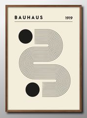 14408 ポスター アート おしゃれ 絵画 インテリア バウハウス BAUHAUS A3サイズ 北欧 イラスト マット紙 艶消し アートパネル 額 フレーム デザイン 壁掛け