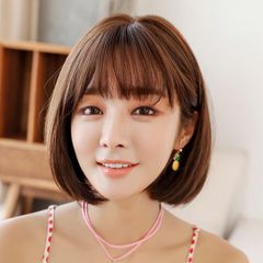 新品・自然 ・ミニボブ♡】ブラウン ボブ ウィッグ wig かつら 医療