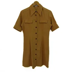 ロートレアモン シャツワンピース トップス 半袖 チュニック レディース 2サイズ ブラウン LAUTREAMONT 【中古】