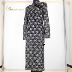 ステージ 衣装 パーティー 衣装 コスチューム コスプレ カラオケ チャイナ風 中華風 ブラック系 ホワイト系 シルバー系 黒 白 銀 花柄 フラワープリント エレガント デザイン 長袖 着物スタイル フォーマル ルック セクシー 美しい おしゃれ