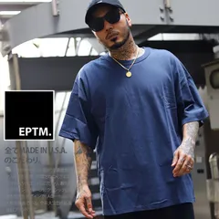 Tシャツ 半袖 メンズ レディース 春夏用 紺/赤 大きいサイズ ビッグシルエット エピトミ おしゃれ シンプル 無地 ミニマル オーバーサイズ ドロップショルダー アメカジ LA セレブ ストリート系 ハイ メール便 服EP8295