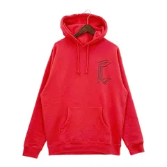 CHALLENGER WOLF フーディー パーカー プルオーバー トレーナー プリント メンズ Mサイズ レッド チャレンジャー トップス DM14054■