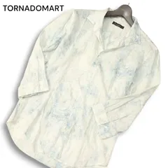 TORNADOMART トルネードマート 春夏 花柄 フラワー総柄★ 7分袖 シャツ Sz.L　メンズ 日本製