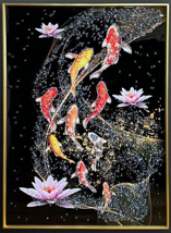 水晶パネル アートパネル      60×80cm