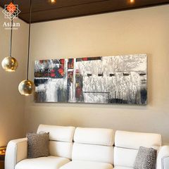 絵画 インテリア アートパネル 抽象画 モダン 北欧 壁掛け 玄関 おしゃれ アート 絵 アジアン バリ 130×50 (21)