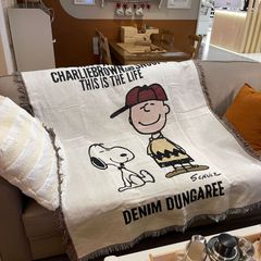 スヌーピー snoopy ブランケット 毛布 camping  OUTDOOR ファッション キャンプ 旅行