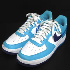 美品 23SS NIKE ナイキ AIR FORCE 1 ’07 LV8 エアフォース1 スニーカー DZ2522-100 27.5cm ブルー×ホワイト系 メンズ 古着 中古 USED