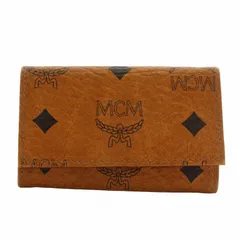 エムシーエム MCM キーケース 鍵入れ 4連 レザー 総柄 ロゴ 茶色 ブラウン /XZ ■GY18のサムネイル