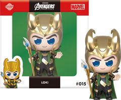 新品 コスビ マーベル・コレクション 映画アベンジャーズ/エンドゲーム ロキ #015 ノンスケールフィギュア 緑 高さ約8センチ CBX044