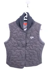 【美品】BEAMS GOLF(ビームスゴルフ) ダウンベスト グレー レディース S ゴルフ用品 2501-0127 中古