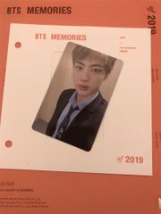 BTS Memories 2019 Blu-ray ソクジン トレカ 台紙付き