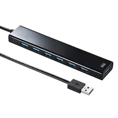 【新品・2営業日で発送】SANWASUPPLY サンワサプライ 急速充電ポート付きUSB3.2Gen1 7ポートハブ USB-3H703BKN