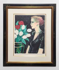 【真作】カシニョール『夜』リトグラフ刷りポスター　直筆サイン 真作 直筆サイン J.P.カシニョール リトグラフ 真作