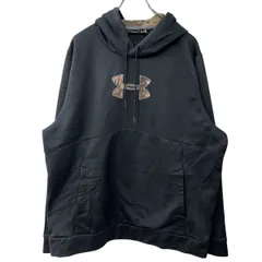 UNDER ARMOUR ロゴスウェット パーカー XL ブラック アンダーアーマー フーディー プルオーバー トップス 古着卸 アメリカ仕入 a709-5990
