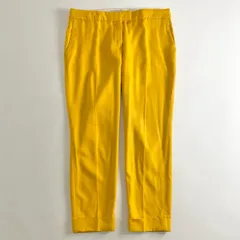 7b26 STELLA McCARTNEY ステラマッカートニー スラックスパンツ クロップドパンツ 42 イエロー 無地 ロールアップ ボトムス メンズのサムネイル