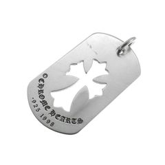 クロムハーツ CHROME HEARTS 【 D TAG LRG CO CRS 】 カットアウト クロス ラージ ドッグタグ ネックレス トップ　40302