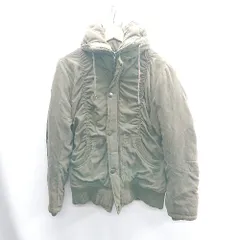 ◇ ⊇ roshell ミリタリー 中綿 長袖 ミドルコート サイズL カーキ レディース E  【1410100018970】