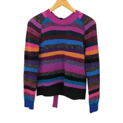 マークジェイコブス MARC JACOBS マルチカラー ミックス ボーダー カシミヤ クルーネック L/S ニット メンズ import：S のサムネイル