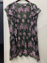 JUNYA WATANABE/ジュンヤワタナベ／JI-O021／COMME des GARONS／フレンチスリーブ ／ワンピース/花柄総レース