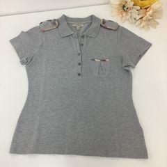 BURBERRY LONDON 半袖ポロシャツ グレー ノバチェック - メルカリ