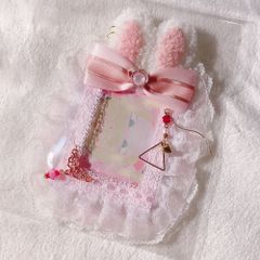トレカケース デコ 痛ロゼット 硬質ケース うさ耳